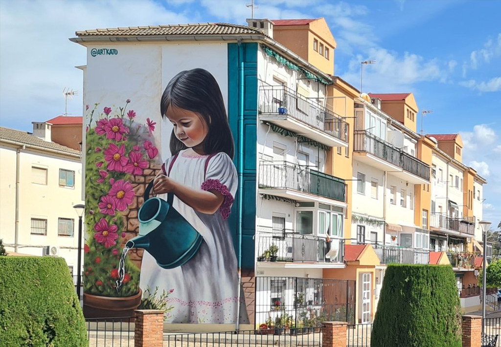 Mural Gotas de vida en Ronda